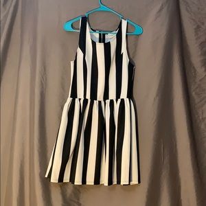 LA hearts black and white Skater dress